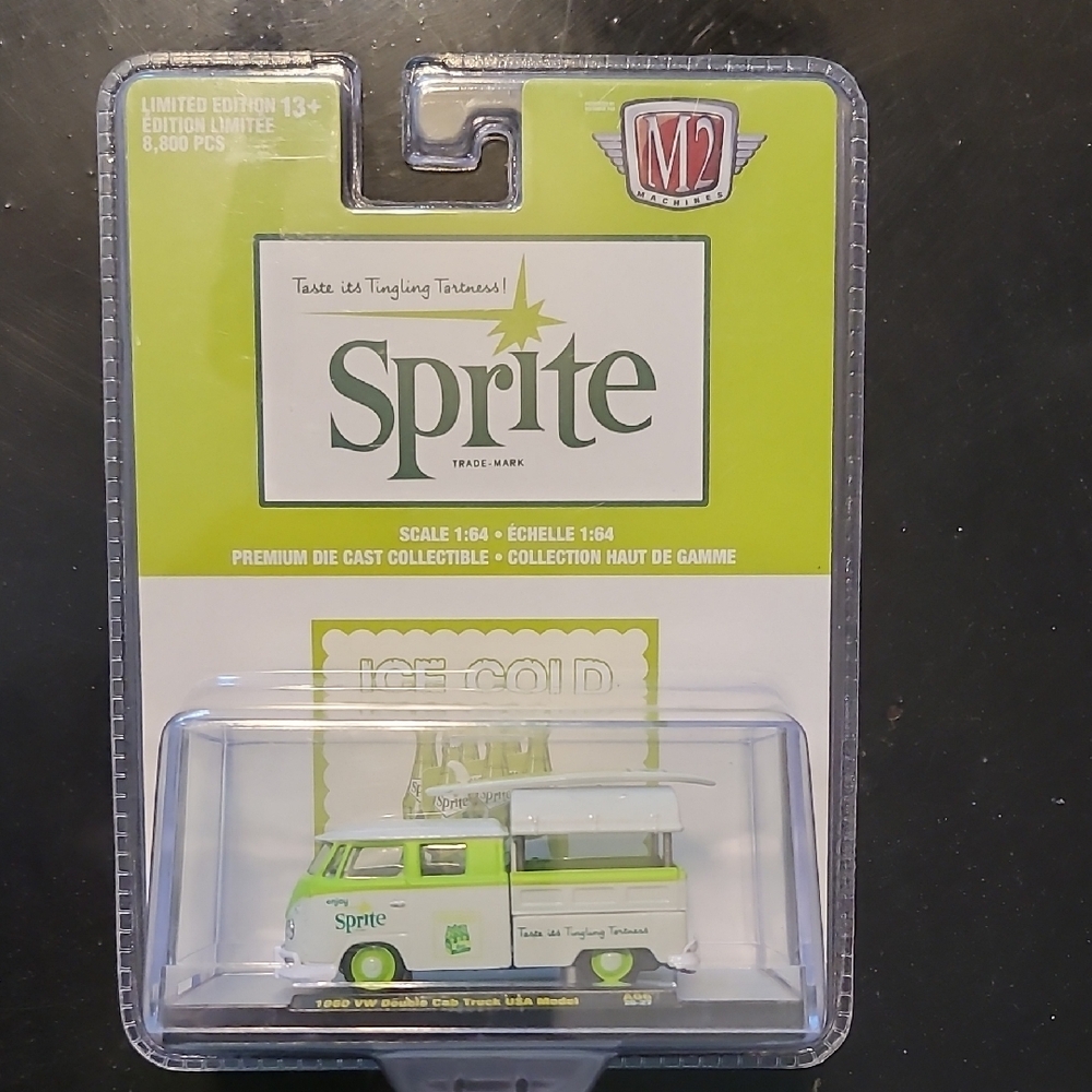 M2 Machines 1960 VW Double Cab Truck USA Model Diecast- Sprite